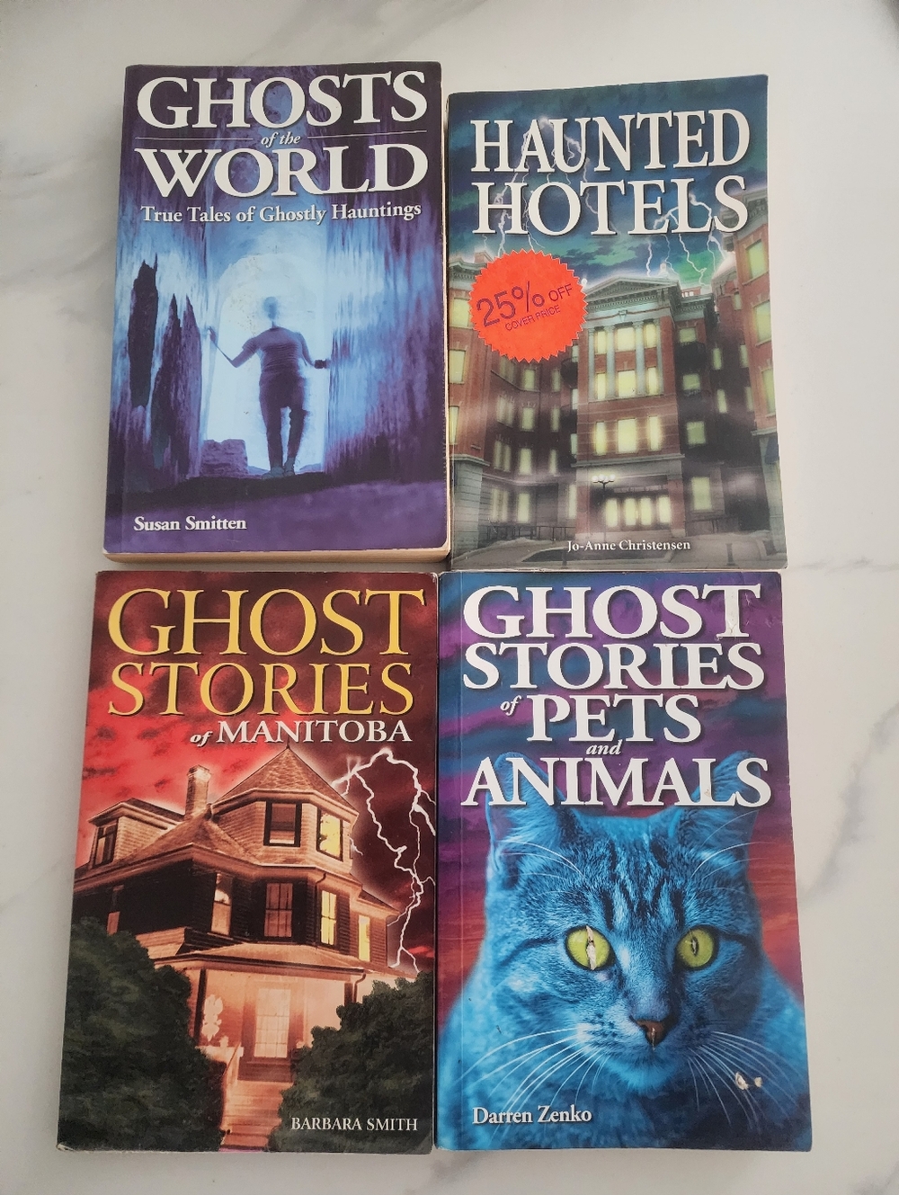 Set of 4 Ghost Story Paperbacks — Blue, Purple, Red Covers